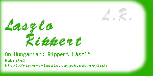 laszlo rippert business card